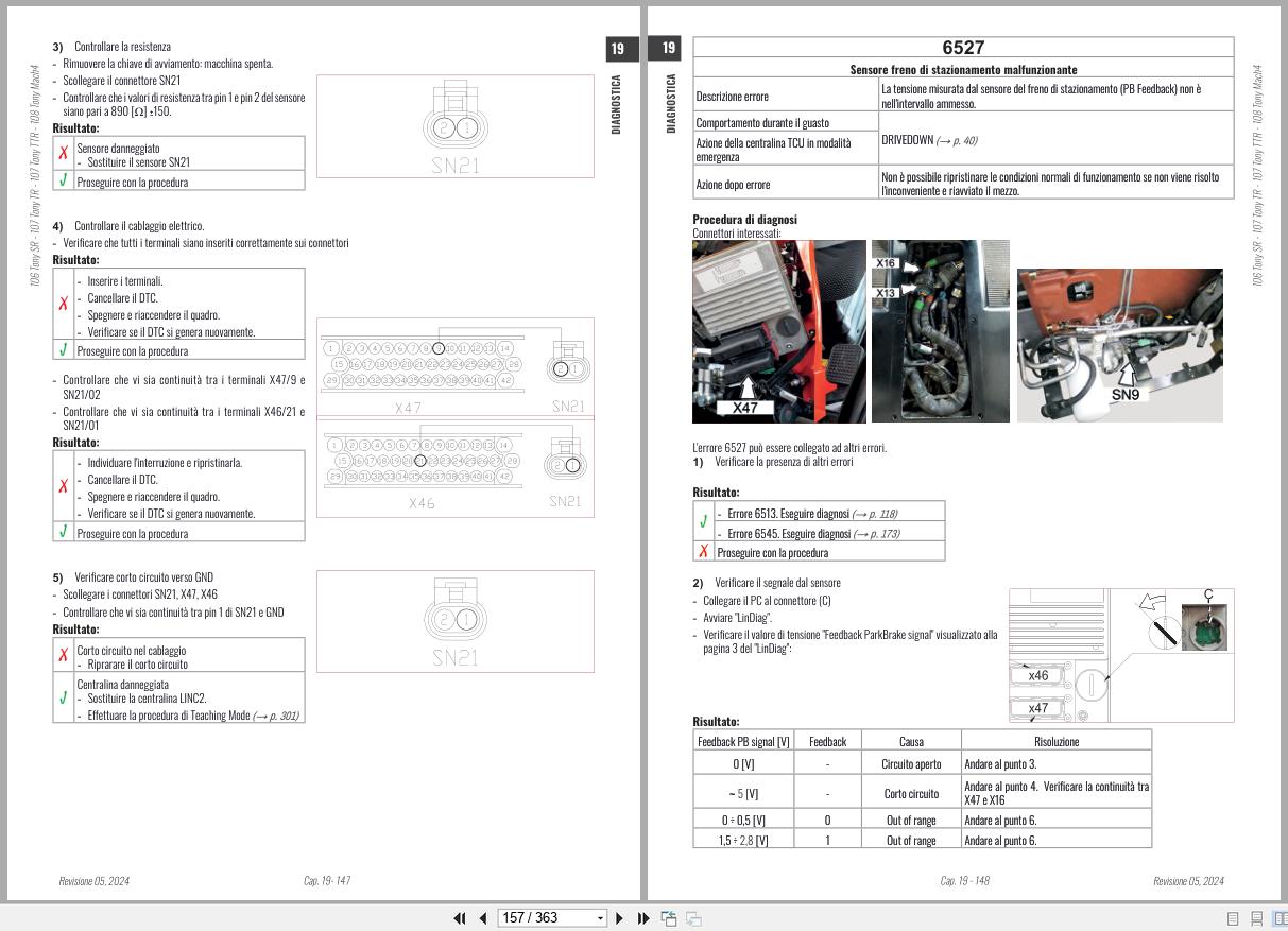 Antonio Carraro Tractor Tony SR8900 to SR10900 Diagnostic Workshop Manual 47307050 02 IT (2)
