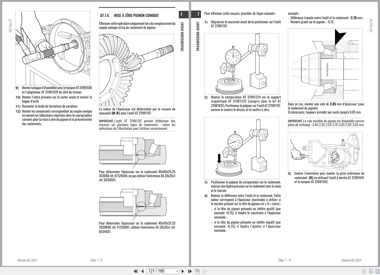 Antonio Carraro Tractor Tony SR8900 to SR10900 Engine Transmission Workshop Manual 47308081 FR (3)