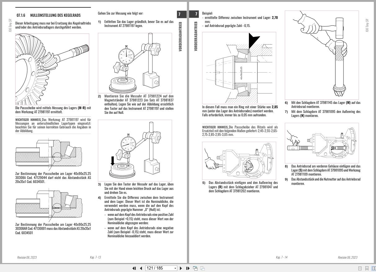 Antonio Carraro Tractor Tony SR8900 to SR10900 Engine Transmission Workshop Manual 47308082 DE (3)