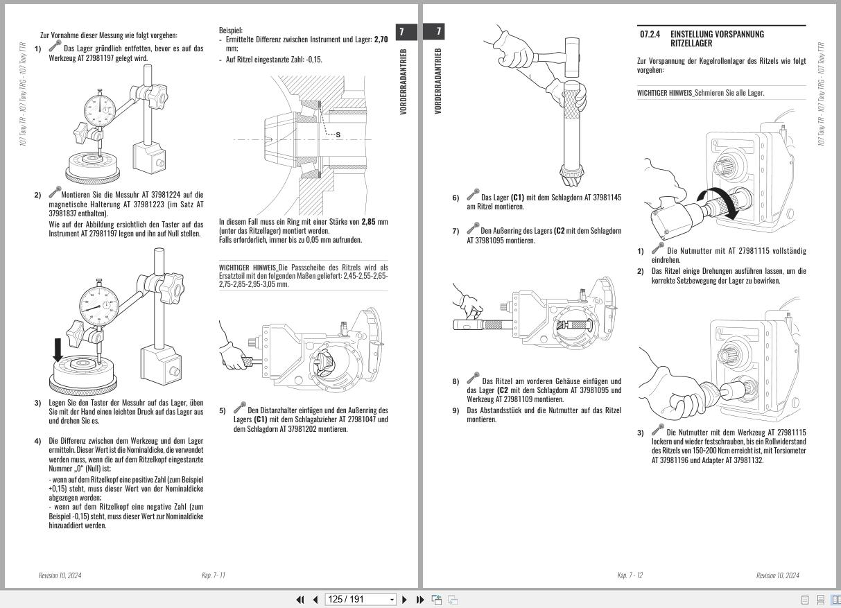 Antonio Carraro Tractor Tony TR8900 to TRG10900 Engine Transmission Workshop Manual 47308092 01 DE (3)