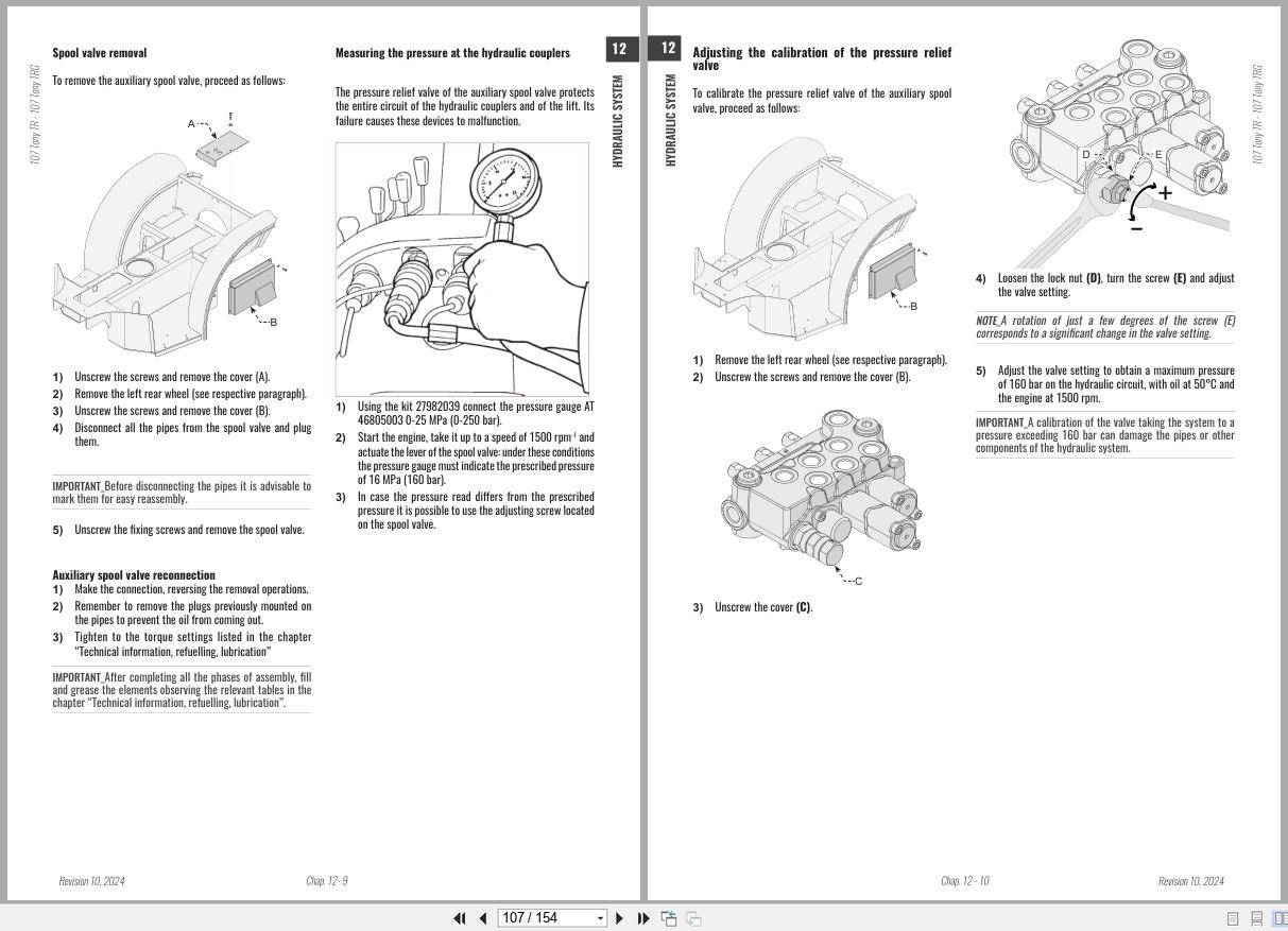 Antonio Carraro Tractor Tony TR8900 to TRG10900 Hydraulic Workshop Manual 47311093 01 EN (3)