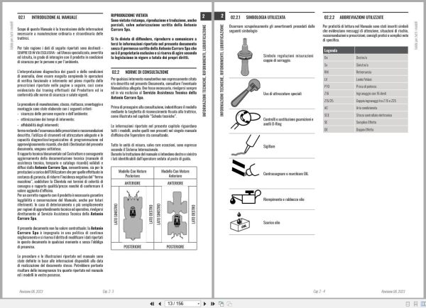 Antonio Carraro Tractor Tony TTR10900 Axles Workshop Manual 47309120 IT (2)