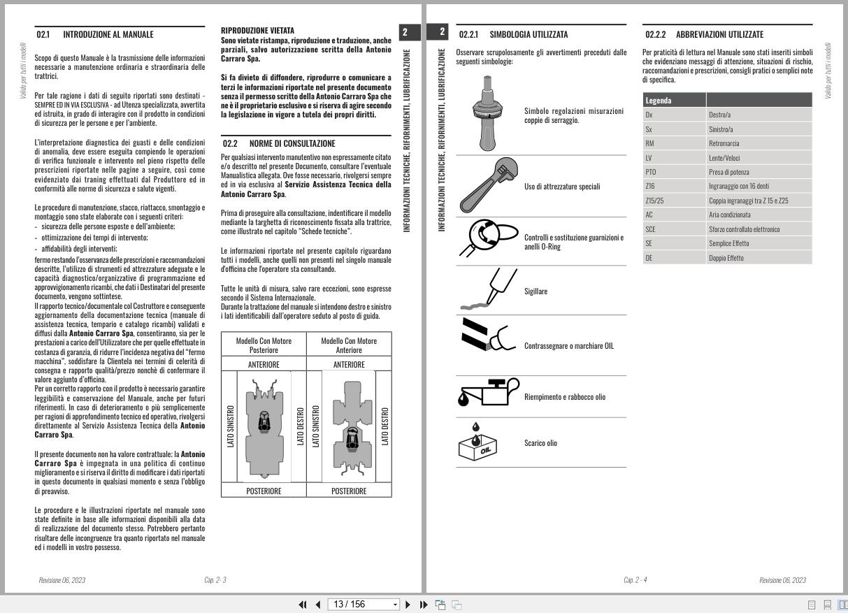 Antonio Carraro Tractor Tony TTR10900 Axles Workshop Manual 47309120 IT (2)
