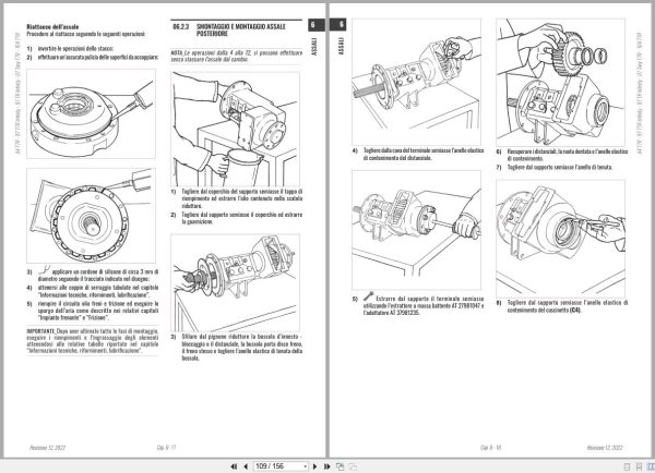 Antonio Carraro Tractor Tony TTR10900 Axles Workshop Manual 47309120 IT (3)