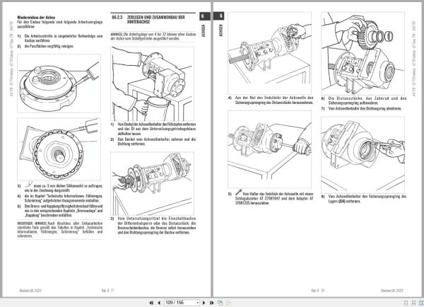 Antonio Carraro Tractor Tony TTR10900 Axles Workshop Manual 47309122 DE (3)