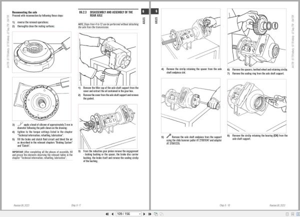 Antonio Carraro Tractor Tony TTR10900 Axles Workshop Manual 47309123 EN (3)