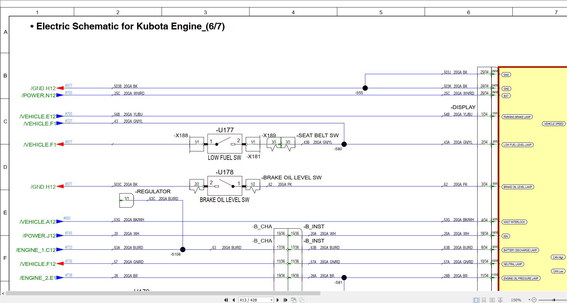 Bobcat Forklift G35S 7 to G55SC 7 Service Manual DSB4476E00 (4)