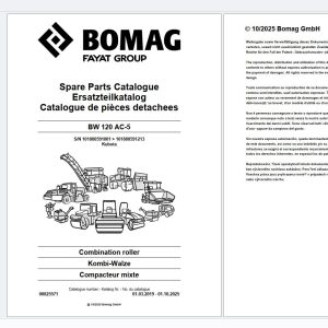 Bomag Combination Roller BW 120 AC 5 Spare Parts Catalog 00825571 2019 2025 (1)