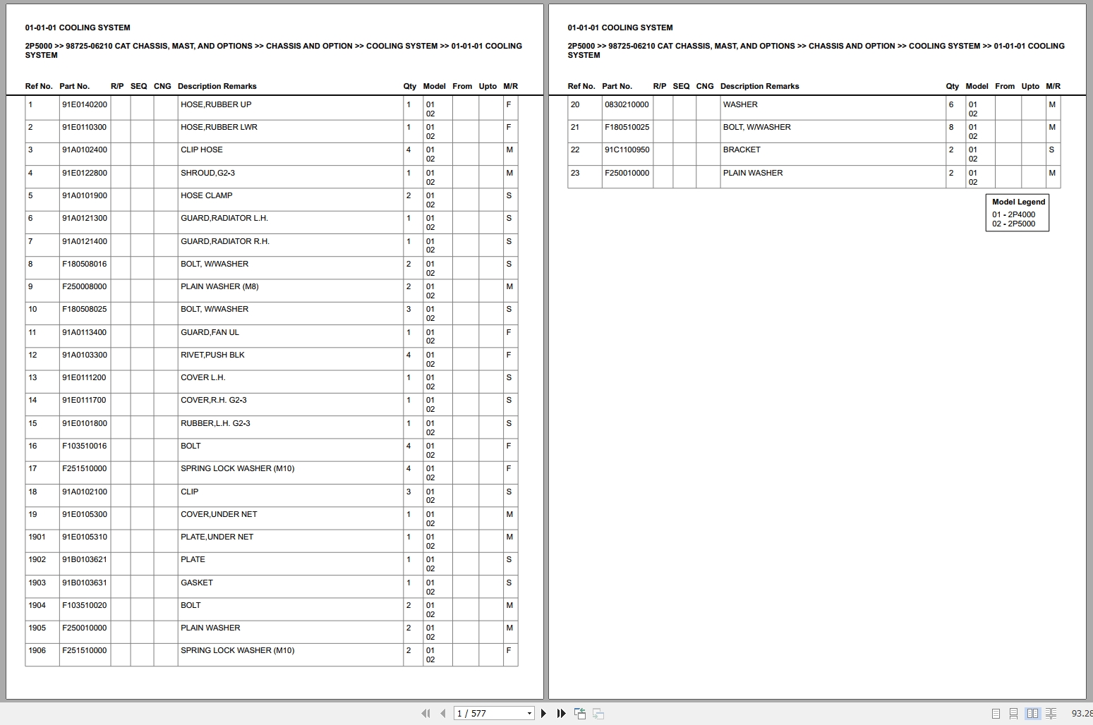 CAT Forklift USA 2P5000 AT3534833 Spare Parts Catalog (4)