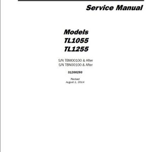 CAT Telehandler TL1055 TL1255 Service Manual 31200293 (1)