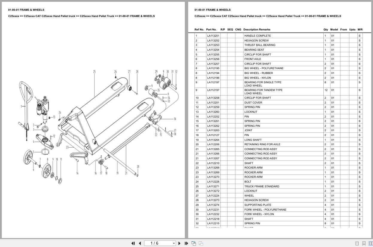 Caterpillar Forklift C25xxxx Europe Parts Catalog (2)