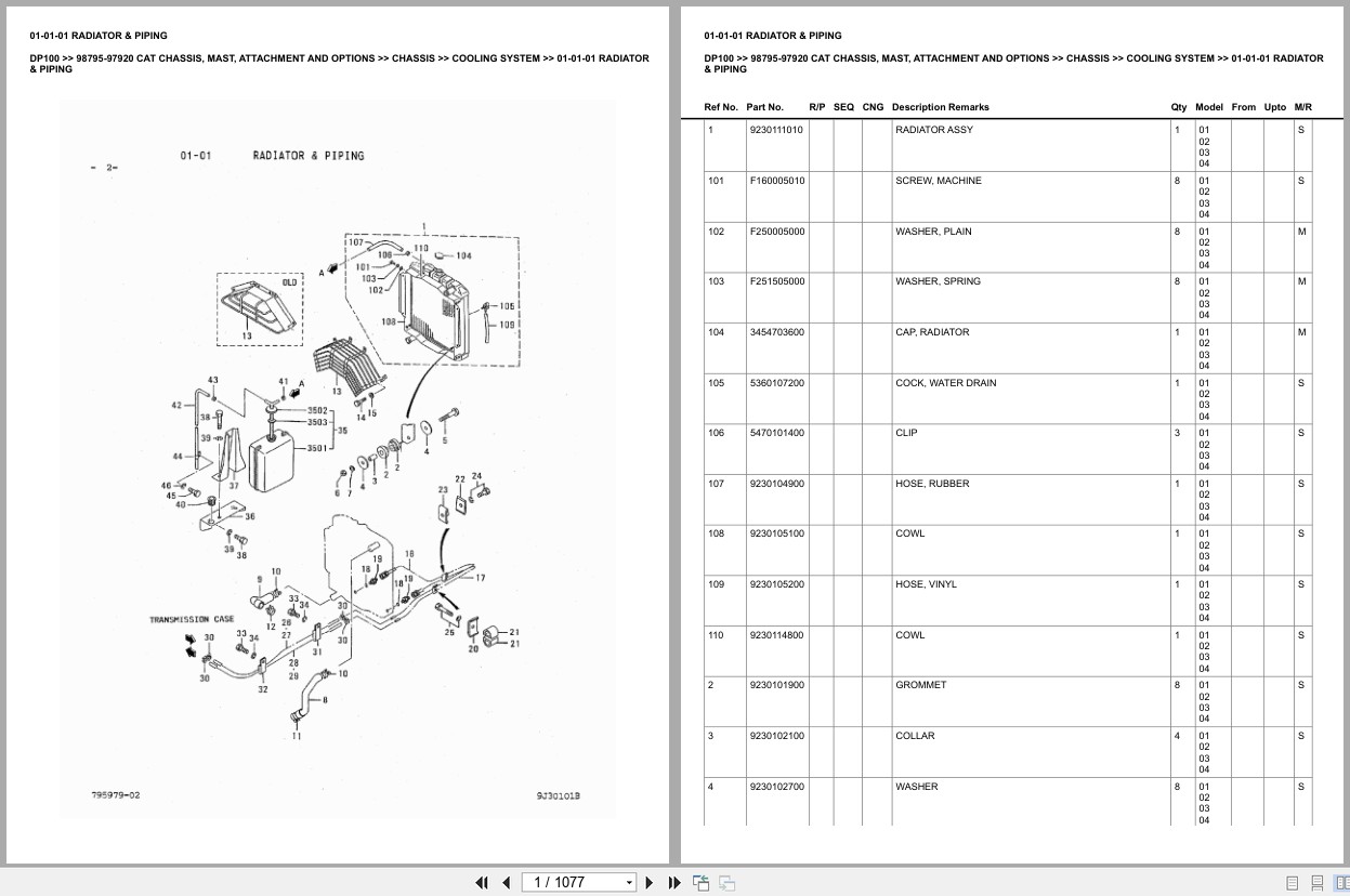 Caterpillar Forklift DP100 Europe Parts Catalog (2)