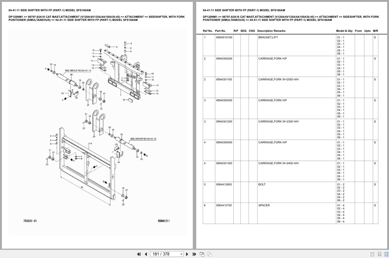Caterpillar Forklift DP120NM1 Europe Parts Catalog (2)