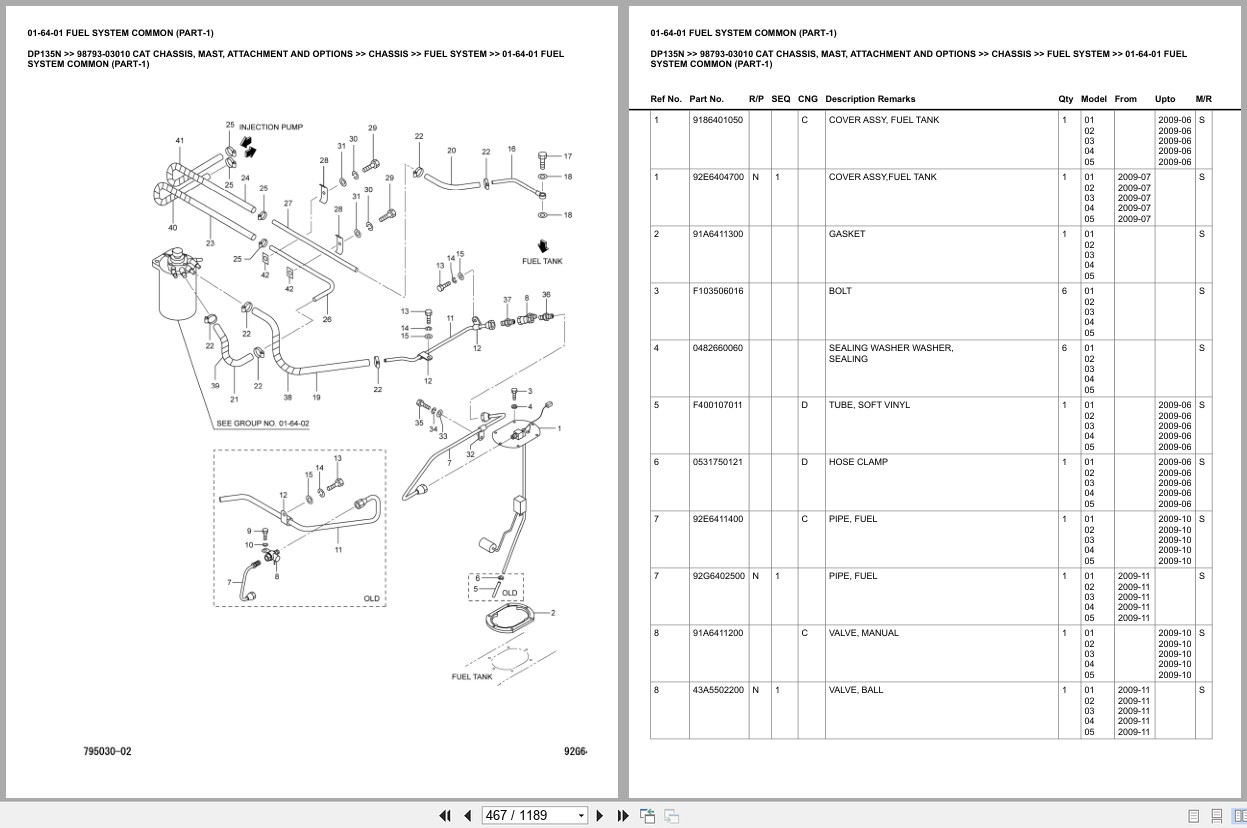 Caterpillar Forklift DP135N Europe Parts Catalog (2)