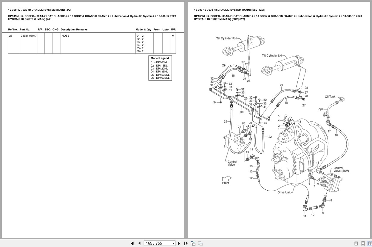 Caterpillar Forklift DP135NL Europe Parts Catalog (2)
