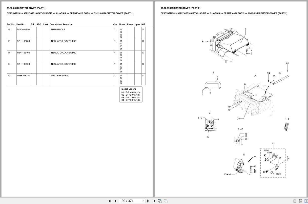 Caterpillar Forklift DP135NM1S Europe Parts Catalog (2)