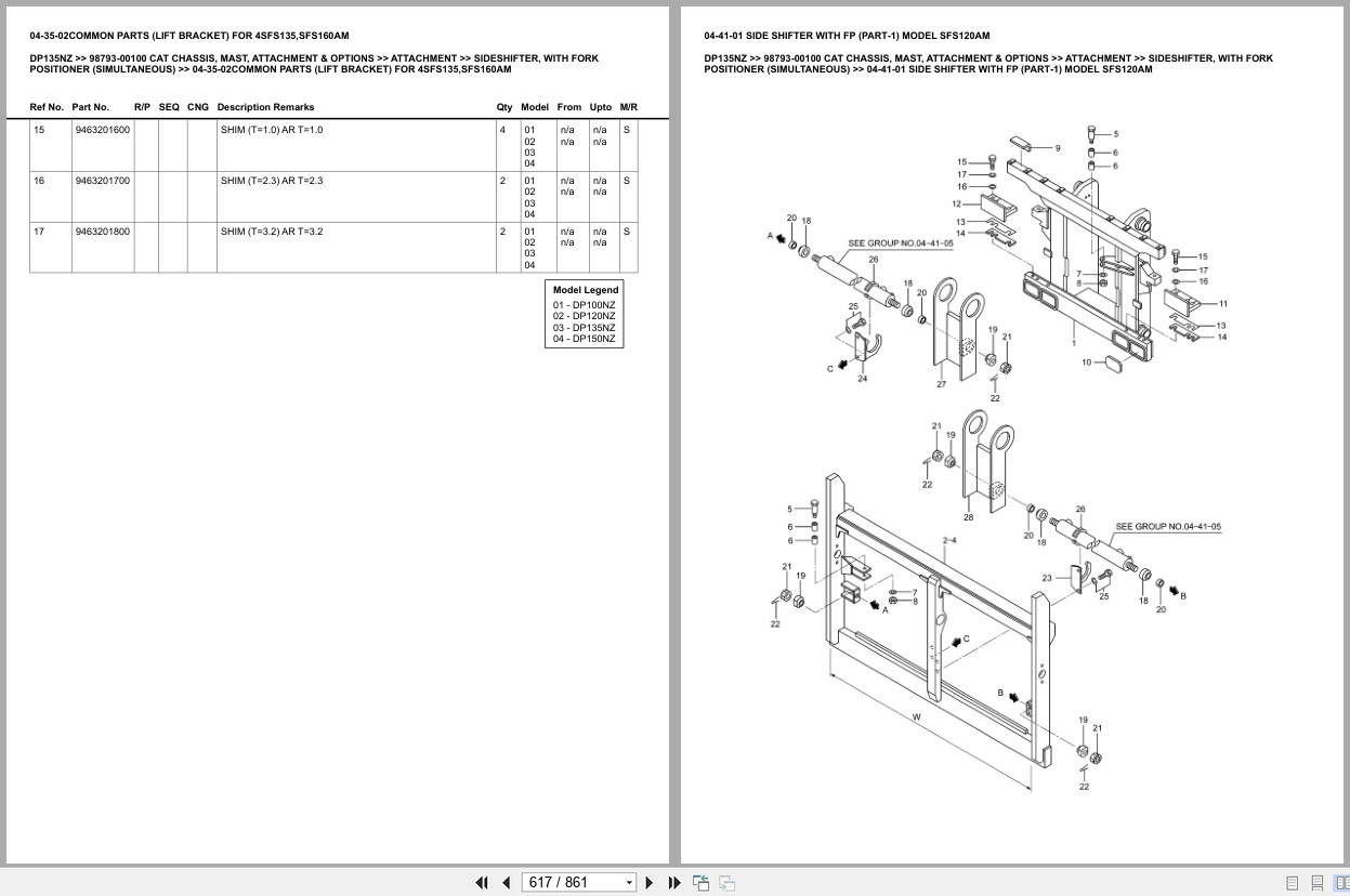 Caterpillar Forklift DP135NZ Europe Parts Catalog (2)