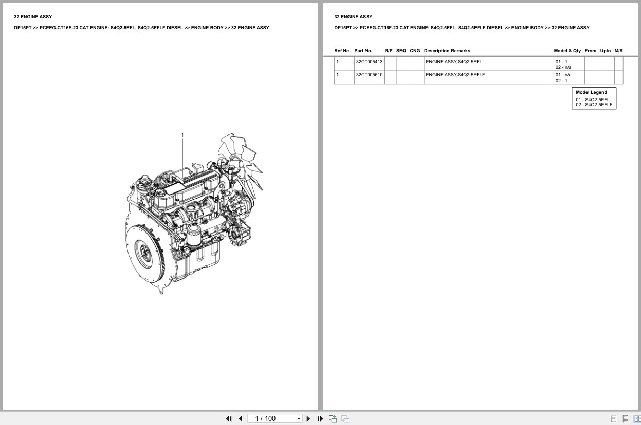 Caterpillar Forklift DP15PT Europe Parts Catalog (2)