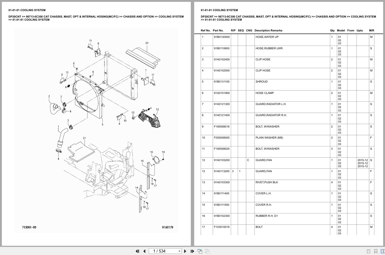 Caterpillar Forklift DP20CNT Europe Parts Catalog (1)