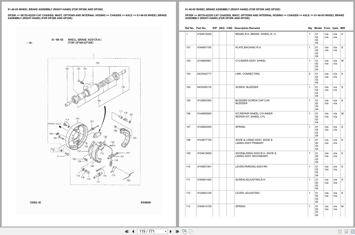 Caterpillar Forklift DP20K Europe Parts Catalog (2)