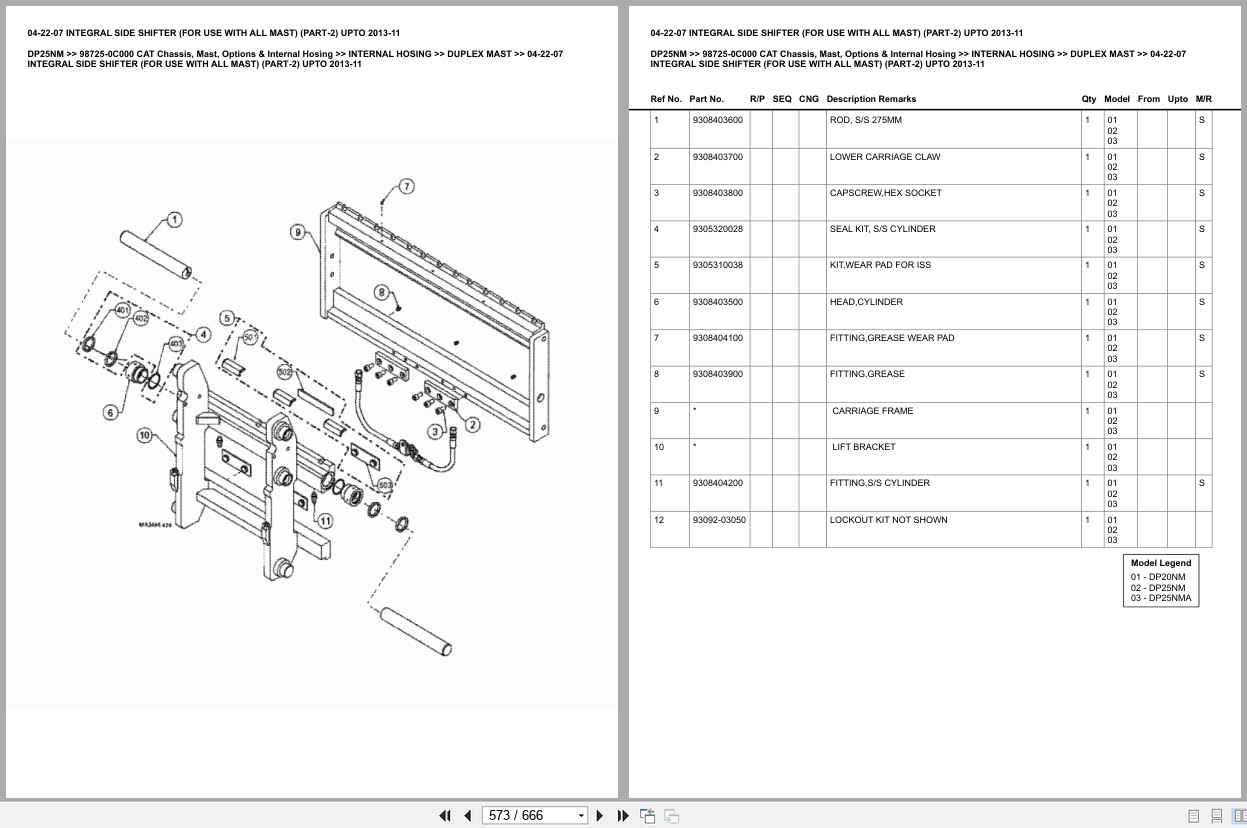 Caterpillar Forklift DP25NM Europe Parts Catalog (2)