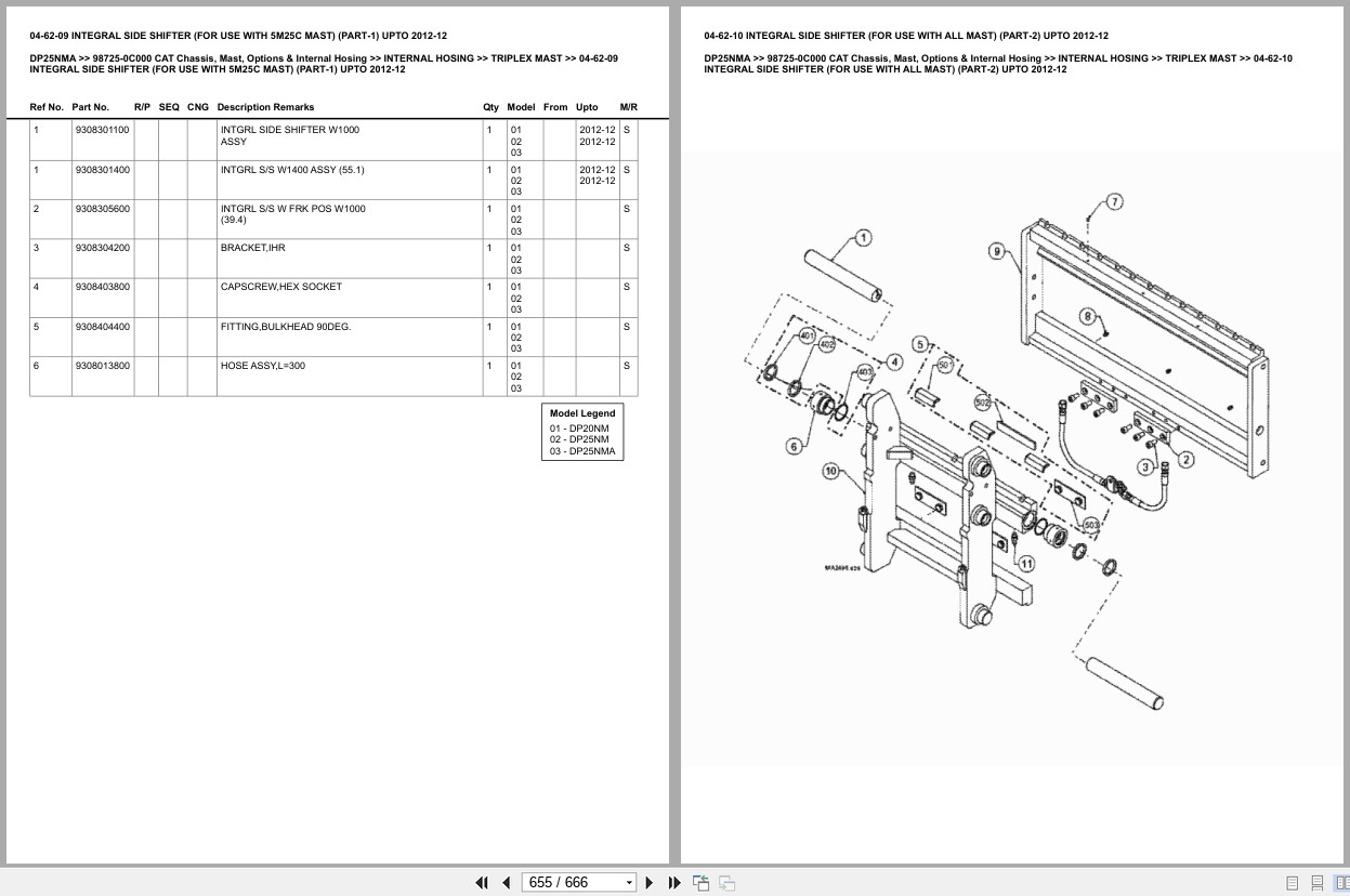 Caterpillar Forklift DP25NMA Europe Parts Catalog (2)