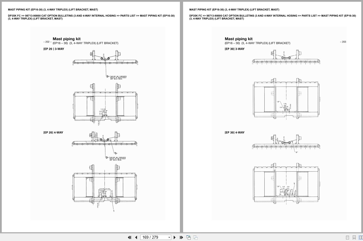 Caterpillar Forklift DP35K FC Europe Parts Catalog (2)