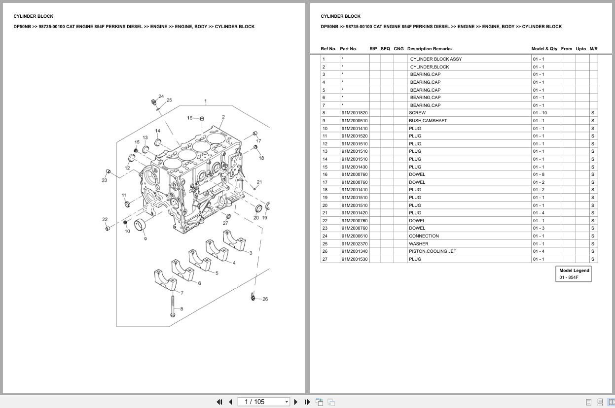 Caterpillar Forklift DP50NB Europe Parts Catalog (2)