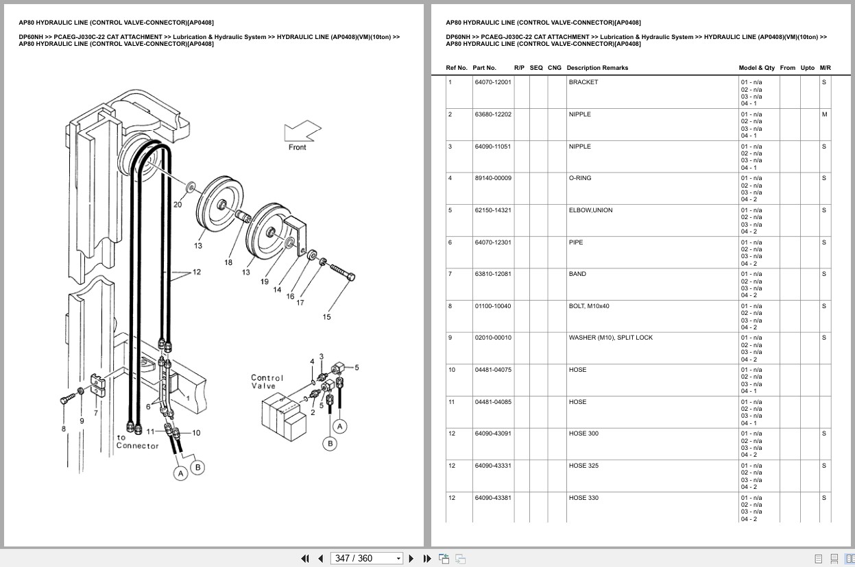 Caterpillar Forklift DP60NH Europe Parts Catalog (2)