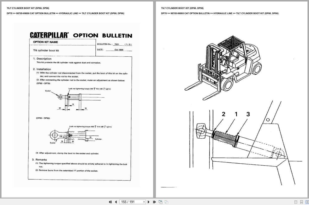 Caterpillar Forklift DP70 Europe Parts Catalog (2)
