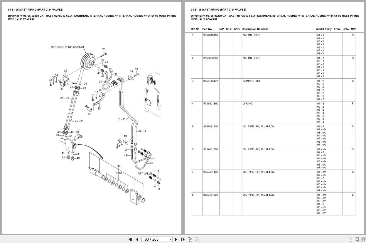 Caterpillar Forklift DP70NM Europe Parts Catalog (2)