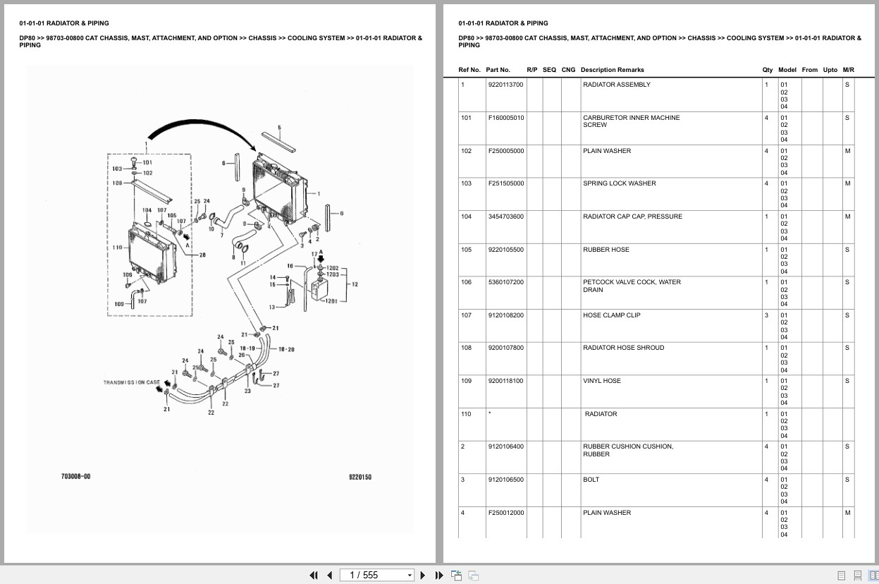 Caterpillar Forklift DP80 Europe Parts Catalog (1)