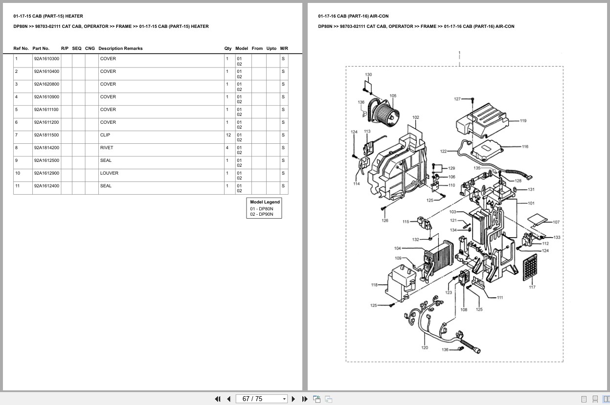 Caterpillar Forklift DP80N Europe Parts Catalog (2)
