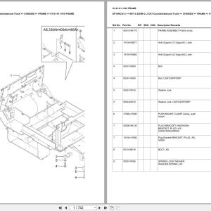 Caterpillar Forklift EP14HCA1J Europe Parts Catalog (1)