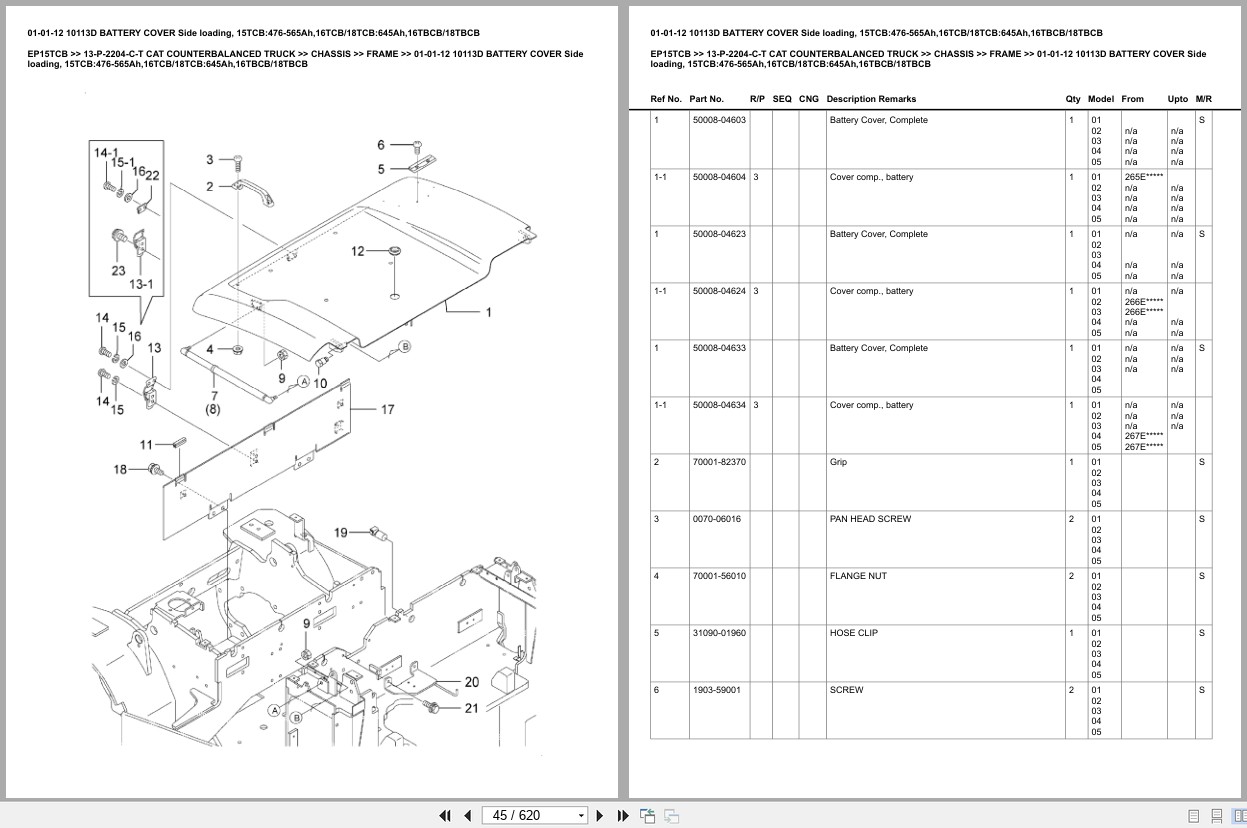 Caterpillar Forklift EP15TCB Europe Parts Catalog (2)