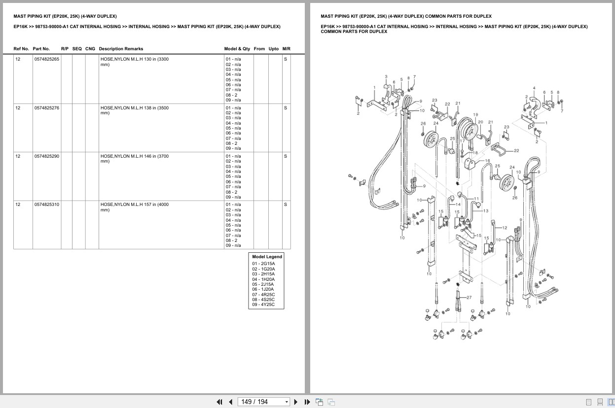 Caterpillar Forklift EP16K Europe Parts Catalog (2)