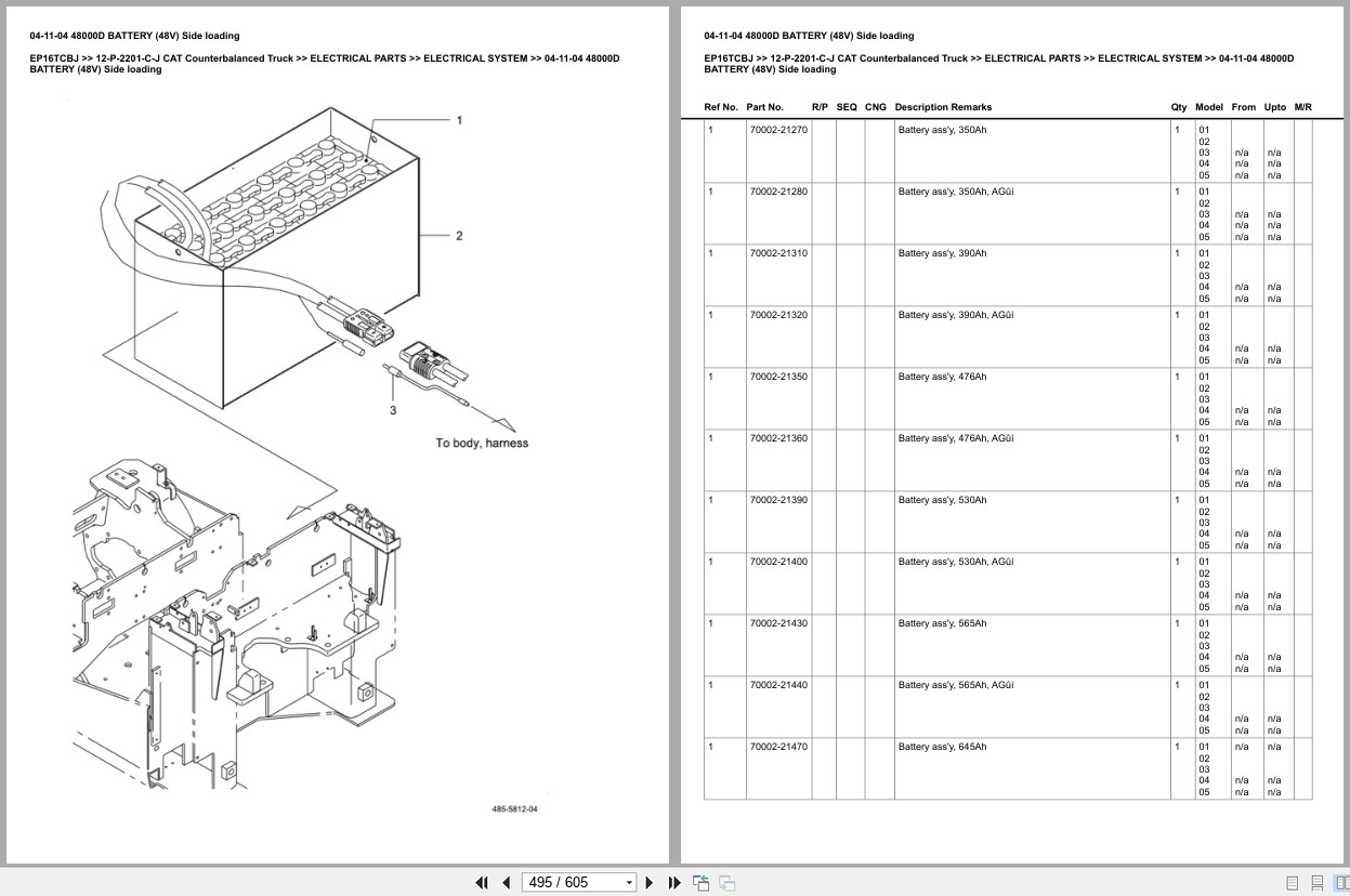 Caterpillar Forklift EP16TCBJ Europe Parts Catalog (2)