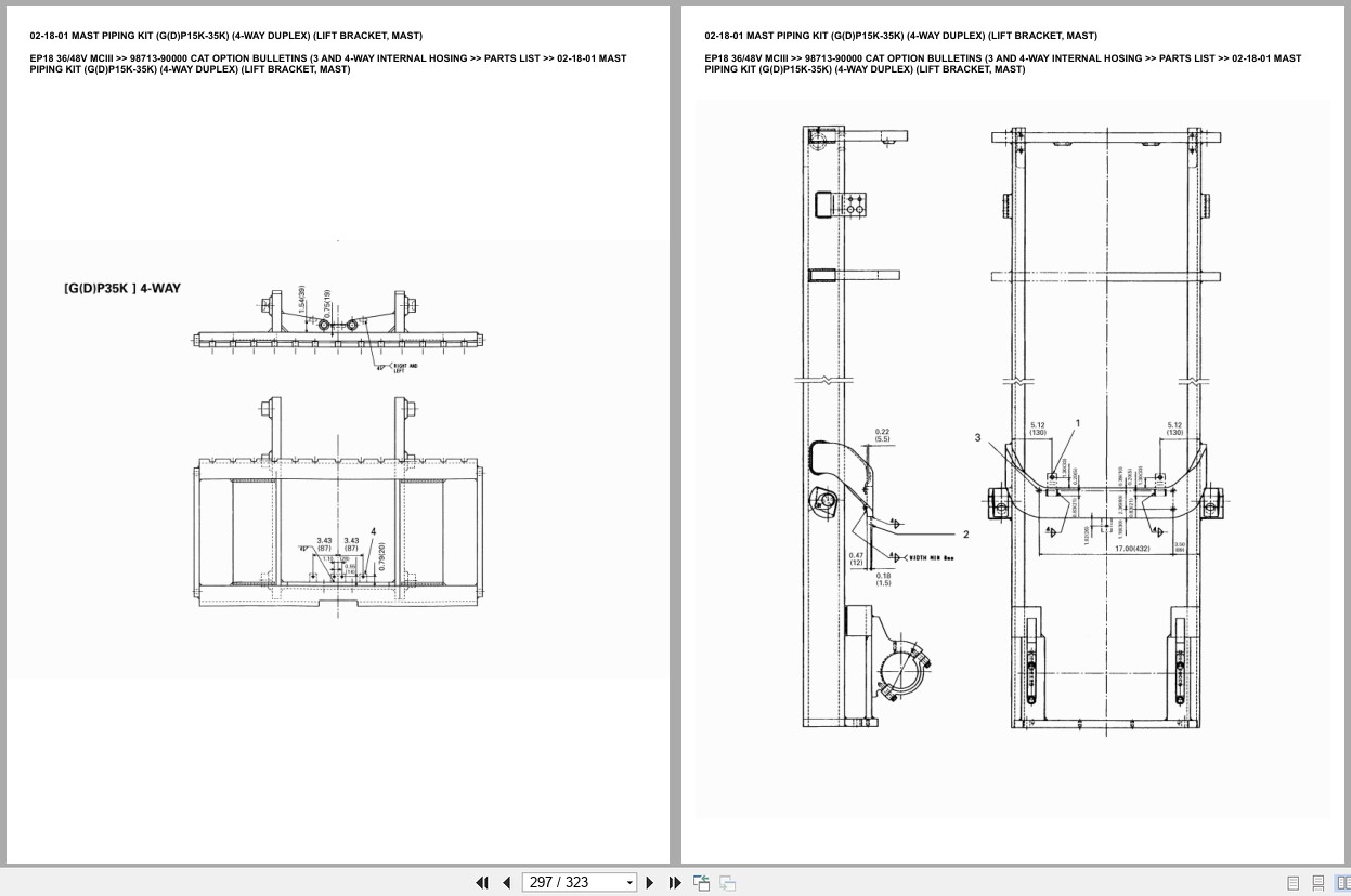 Caterpillar Forklift EP18 36 48V MCIII Europe Parts Catalog (2)