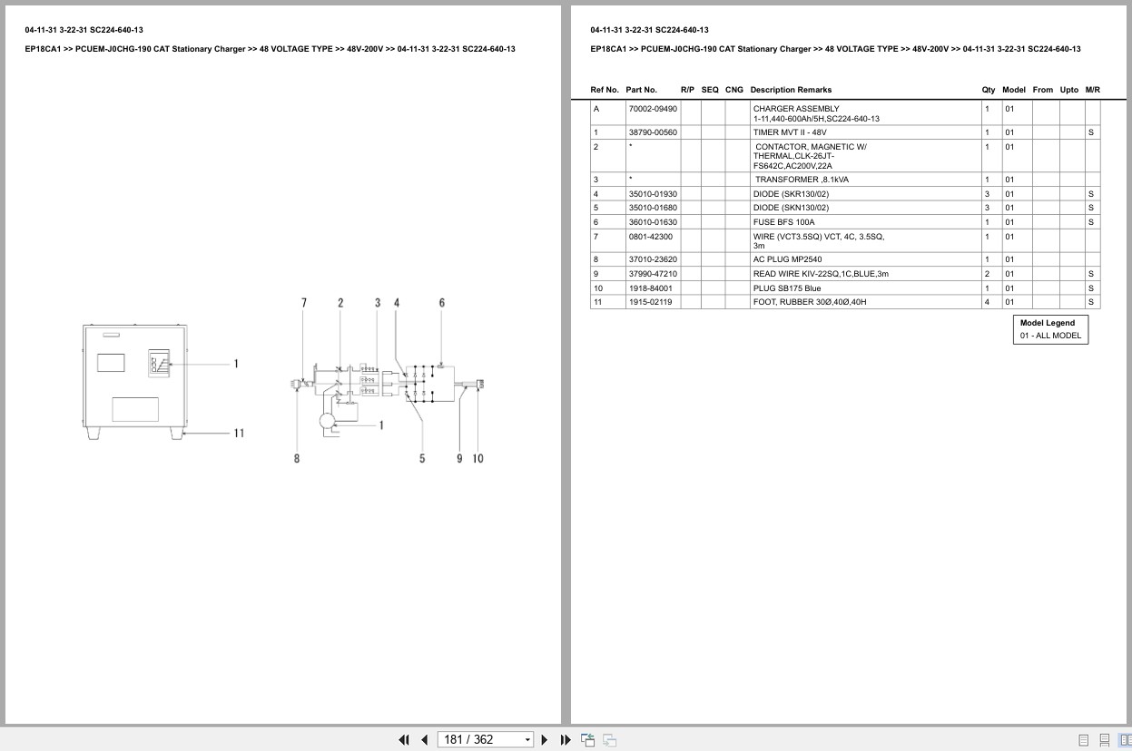 Caterpillar Forklift EP18CA1 Europe Parts Catalog (2)