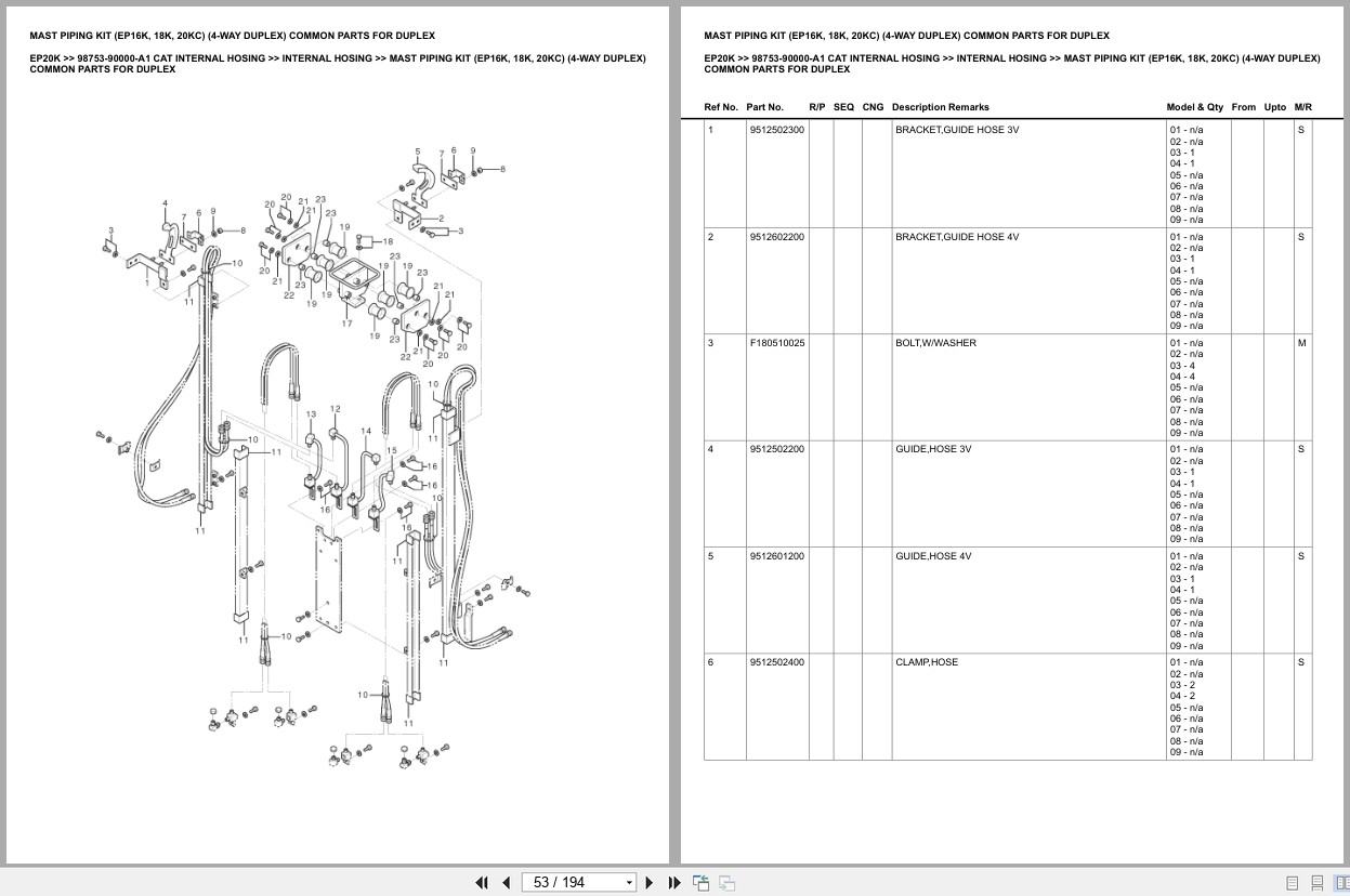 Caterpillar Forklift EP20K Europe Parts Catalog (2)
