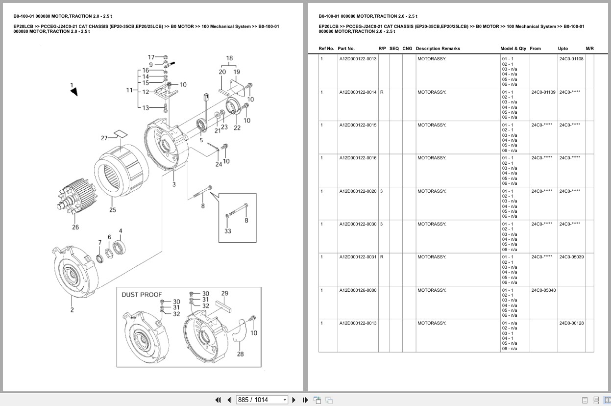 Caterpillar Forklift EP20LCB Europe Parts Catalog (2)