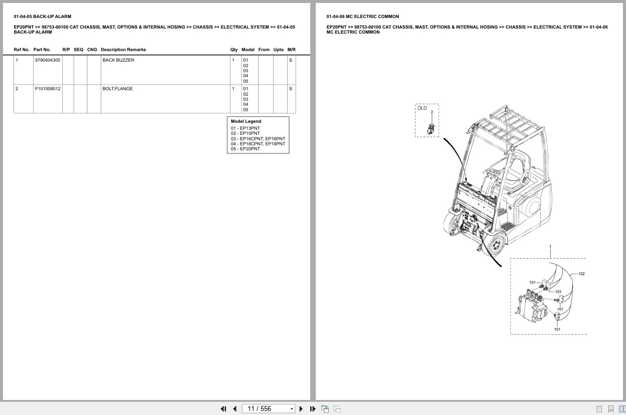 Caterpillar Forklift EP20PNT Europe Parts Catalog (2)