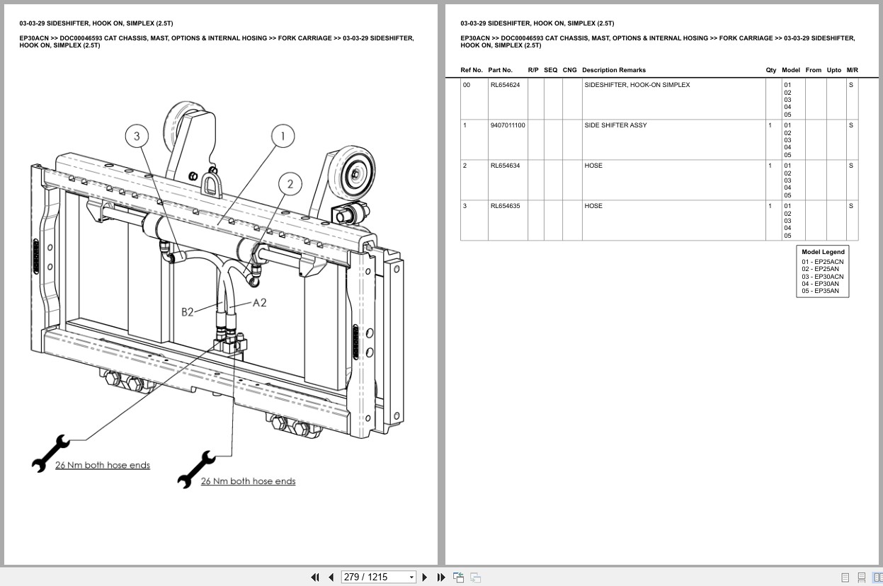 Caterpillar Forklift EP30ACN Europe Parts Catalog (2)