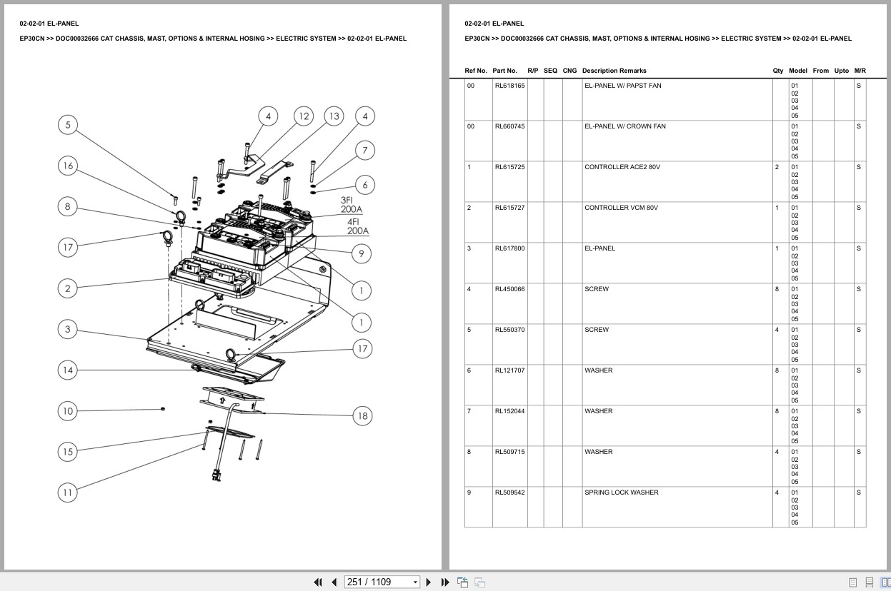 Caterpillar Forklift EP30CN Europe Parts Catalog (2)
