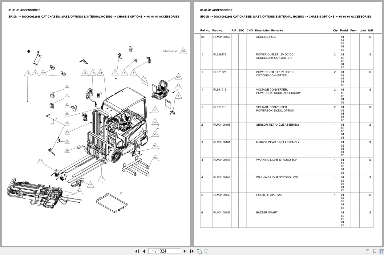 Caterpillar Forklift EP30N Europe Parts Catalog (1)