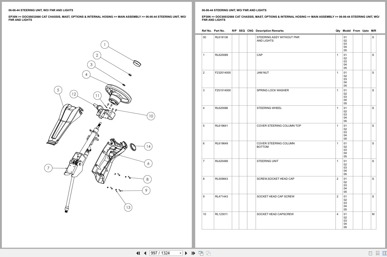 Caterpillar Forklift EP30N Europe Parts Catalog (2)