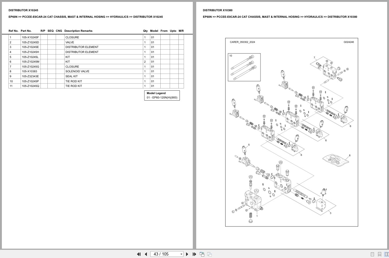 Caterpillar Forklift EP60N Europe Parts Catalog (2)