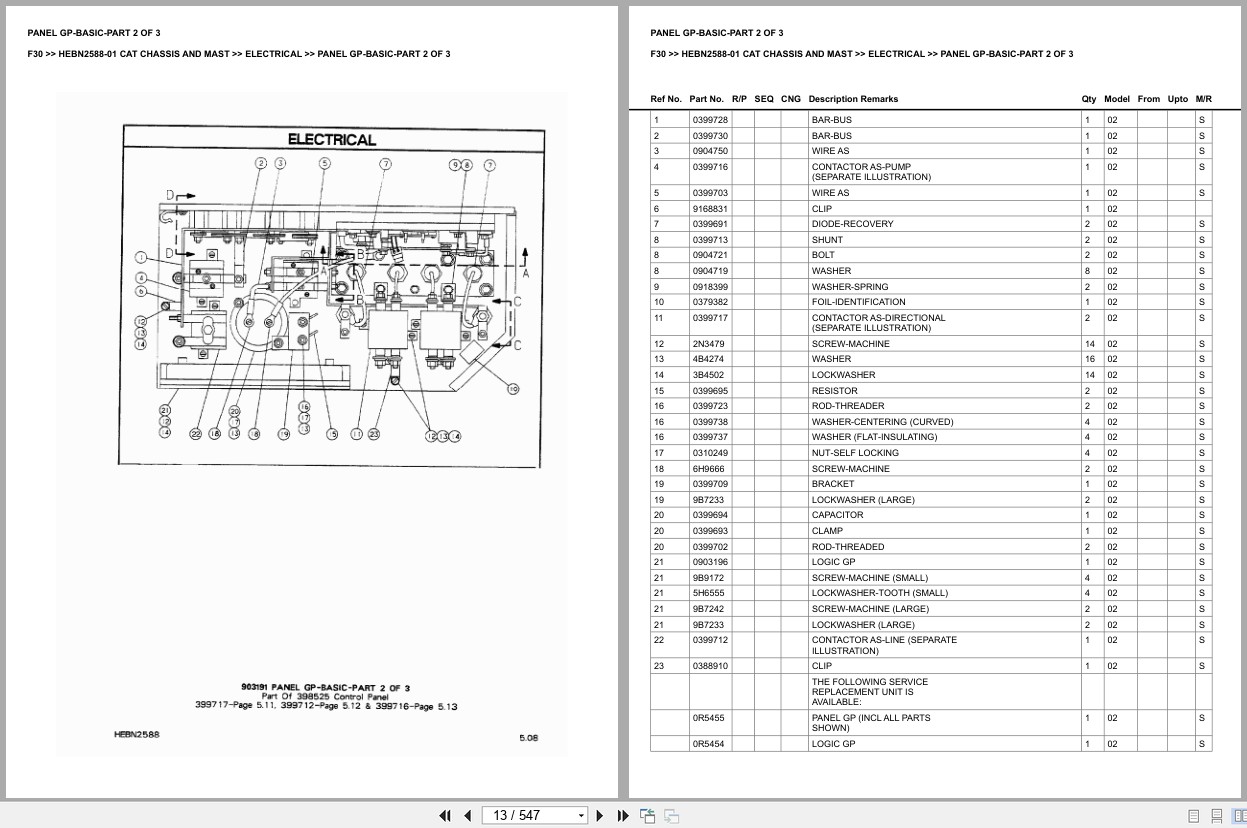 Caterpillar Forklift F30 Europe Parts Catalog (2)