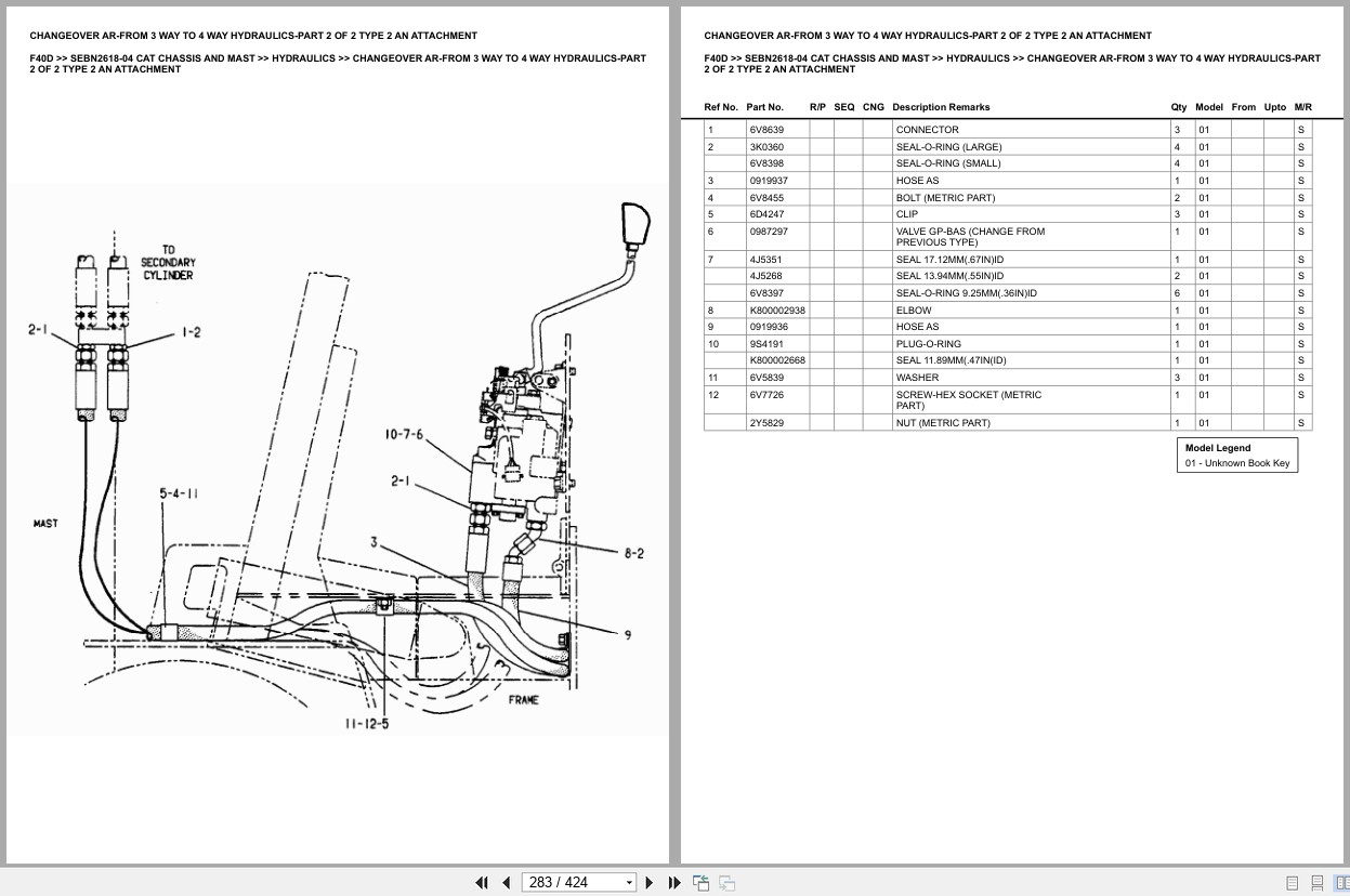 Caterpillar Forklift F40D Europe Parts Catalog (2)