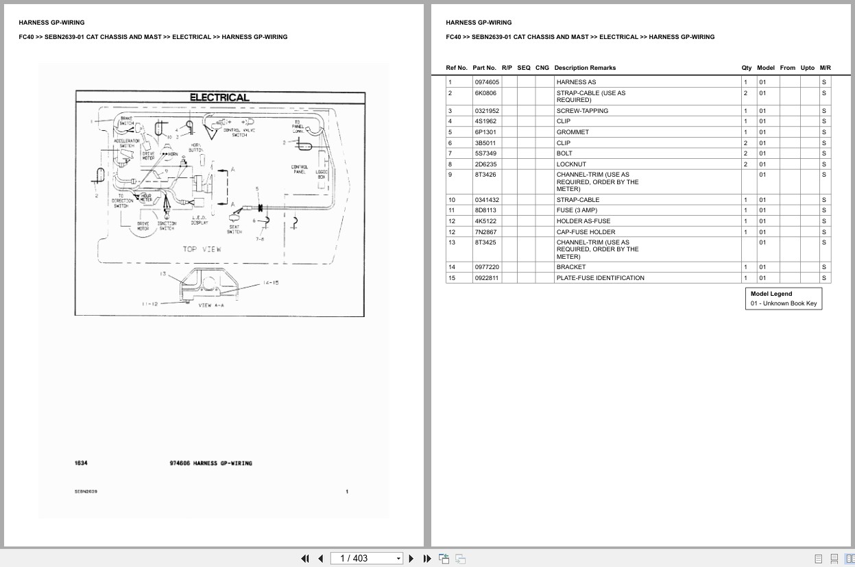 Caterpillar Forklift FC40 Europe Parts Catalog (2)